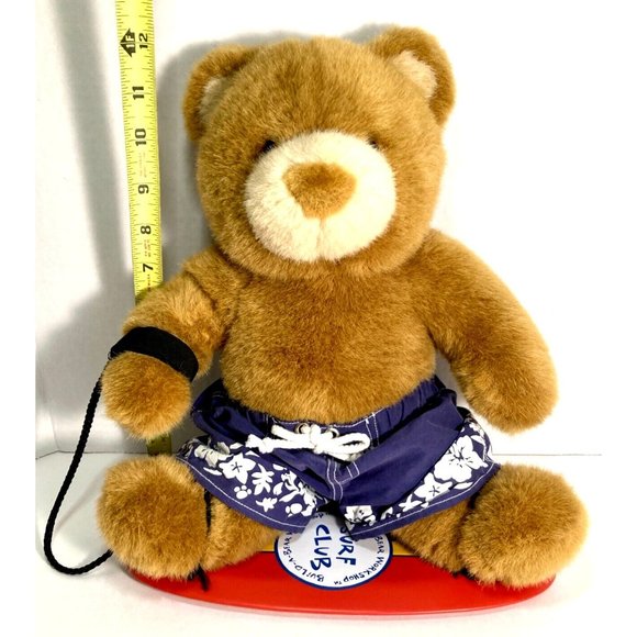 Surf Club Teddy Bear Build-A-Bear Brown Swim Shorts Stuffed Animal Plush PA-9859 - Picture 11 of 12